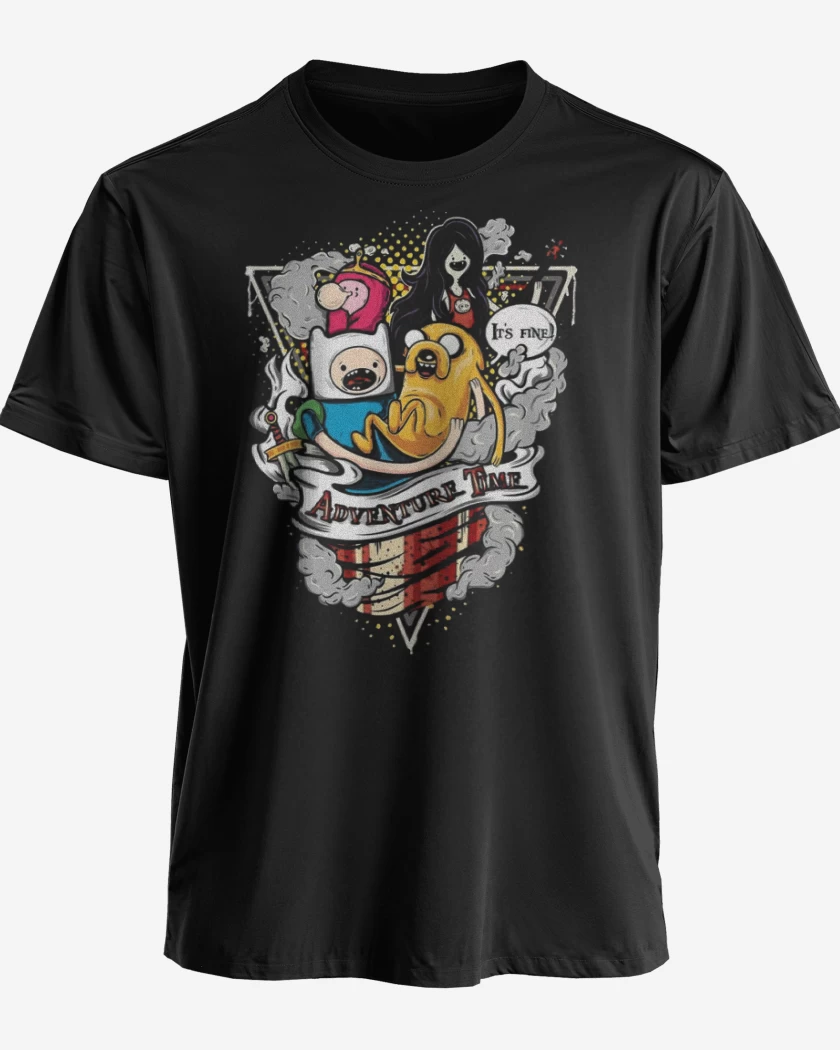 Polera premium Negro de Adventure time