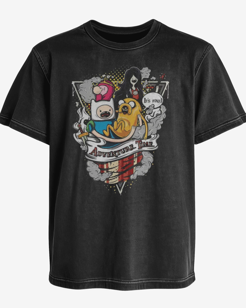 Polera desgastada Adventure time