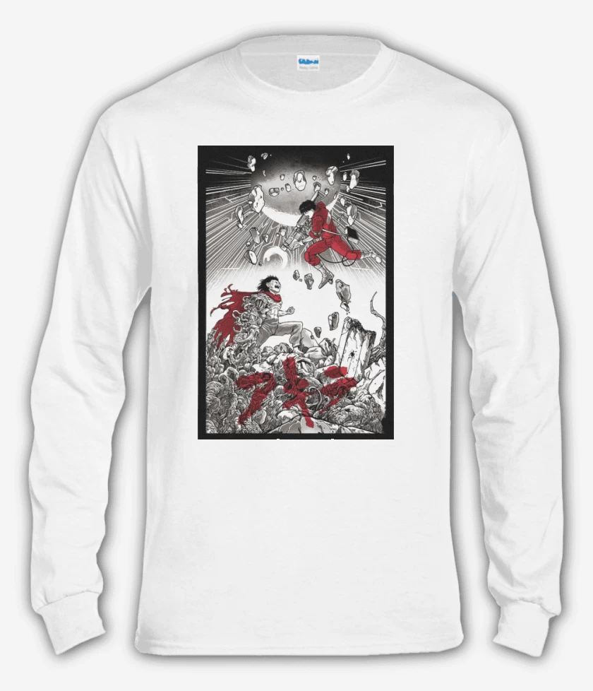 Polera manga larga Blanco de Akira Final