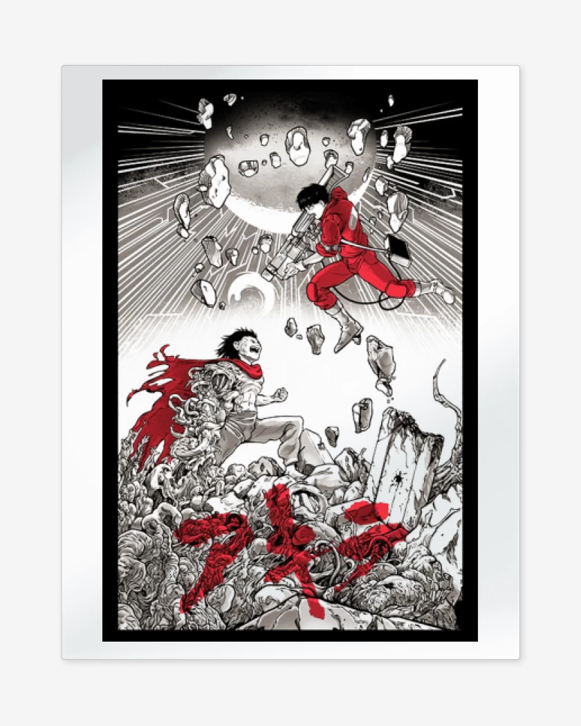 Print metalico Blanco de Akira Final