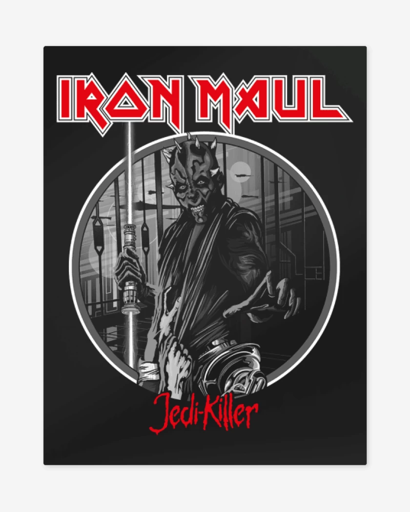 Print metalico Negro de Jedi killer