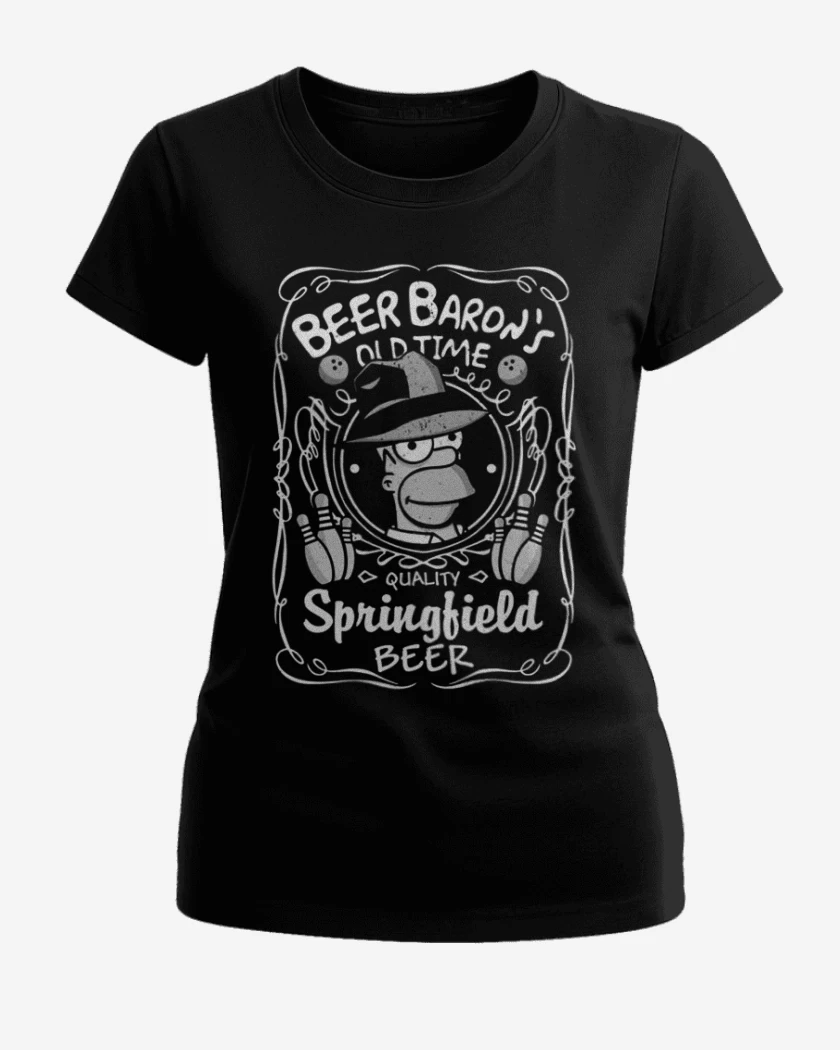 Polera de Mujer Negro de Baron de la pilsen