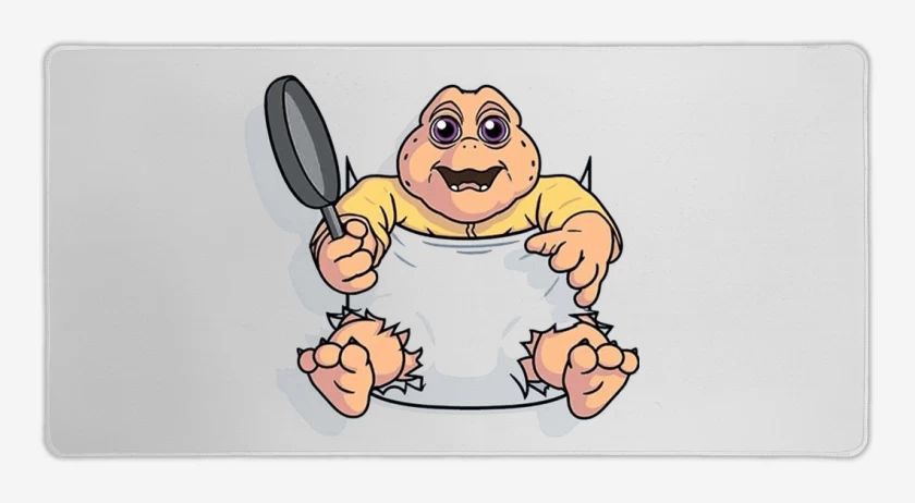 Mouse pad Gamer Blanco de Bebé Sinclair bolsillo