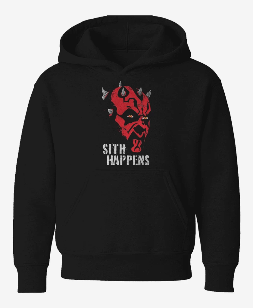 Poleron de niño Negro de Sith happens