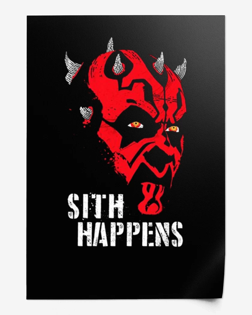 Print Negro de Sith happens