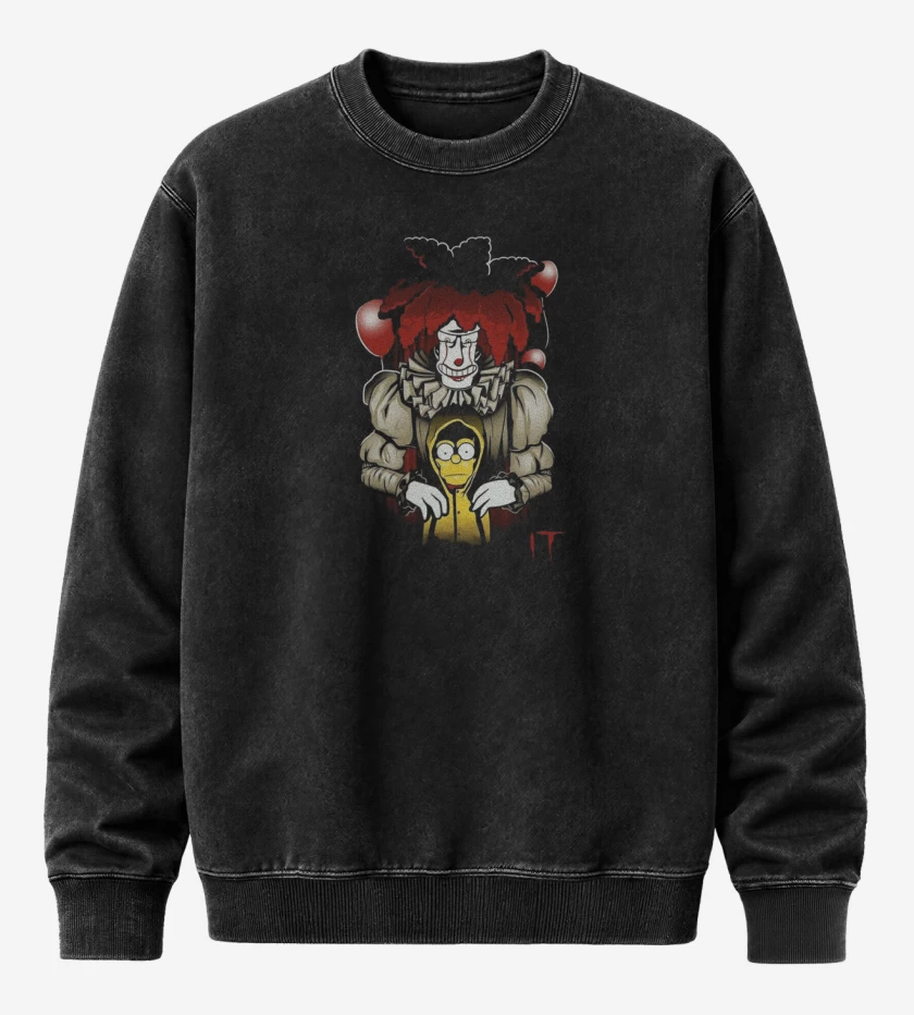 Poleron Polo Acid Wash Negro de BARTIT