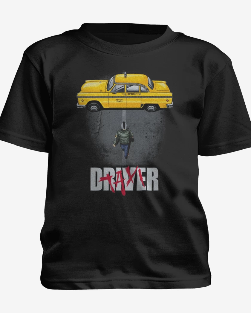 Polera de niño Negro de Taxi driver 3