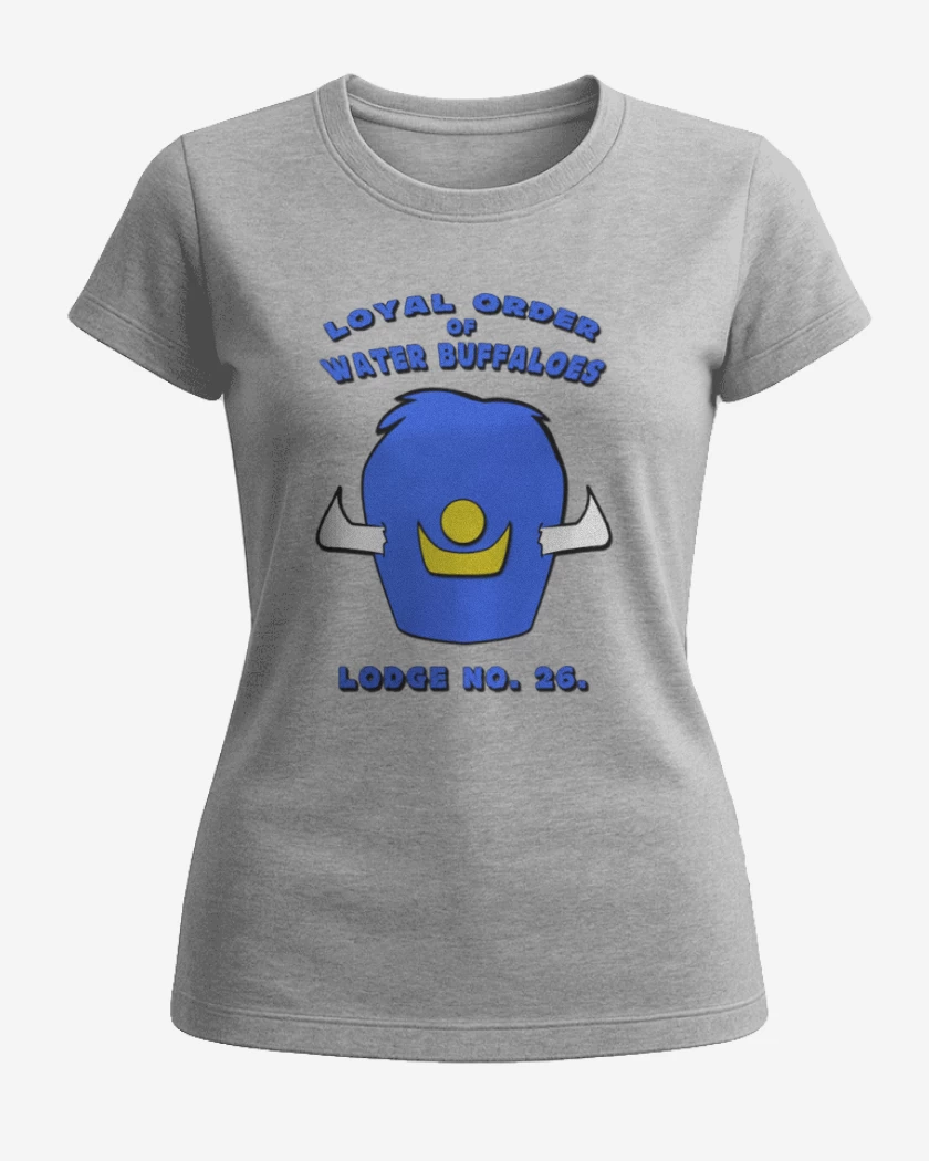 Polera de Mujer Gris Melange de Bufalos mojados