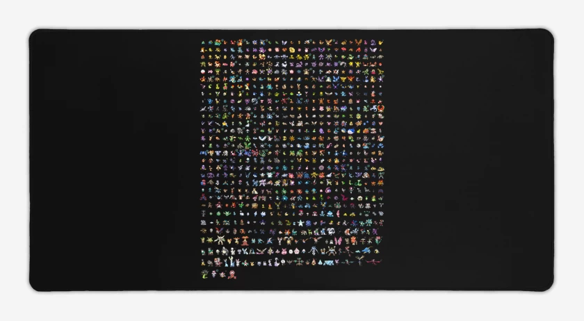 Mouse pad Gamer Pokemones 8 bits full