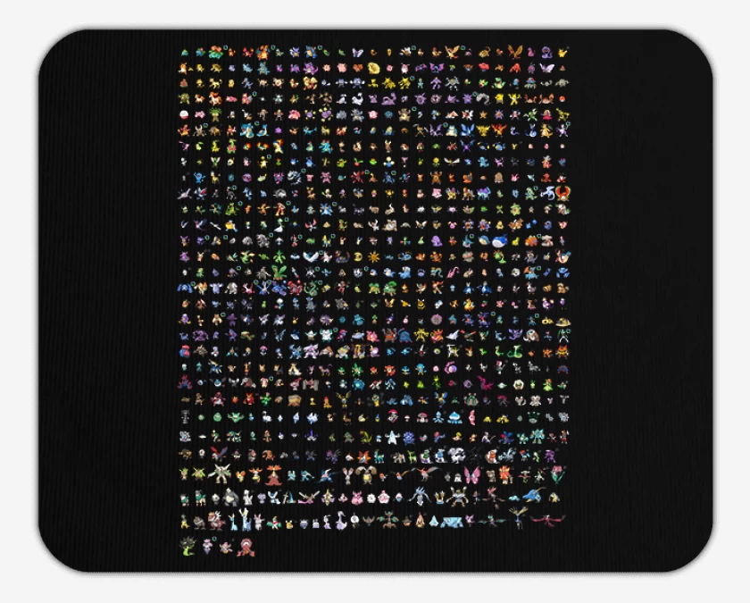 Mousepad Pokemones 8 bits full