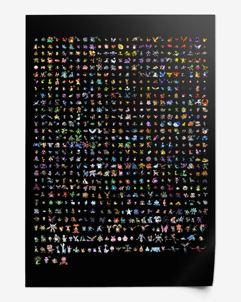 Print Pokemones 8 bits full