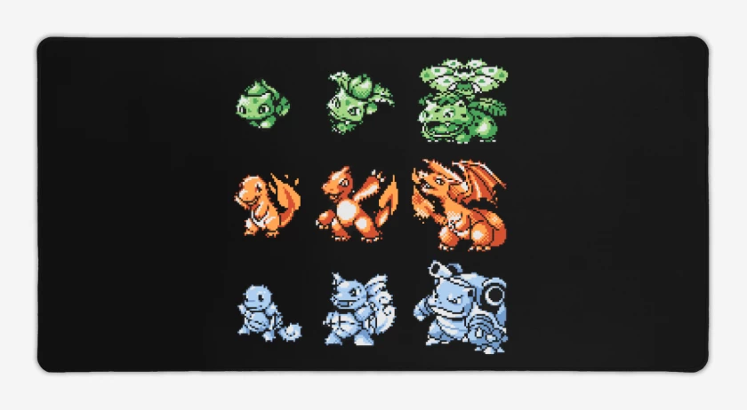 Mouse pad Gamer Pokemones 8 bits