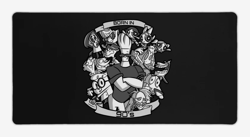 Mouse pad Gamer Negro de Born in the 90