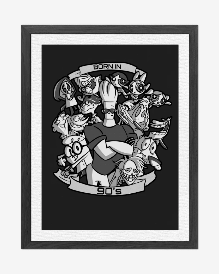 Cuadro decorativo Negro de Born in the 90