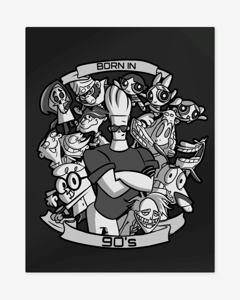 Print metalico Born in the 90