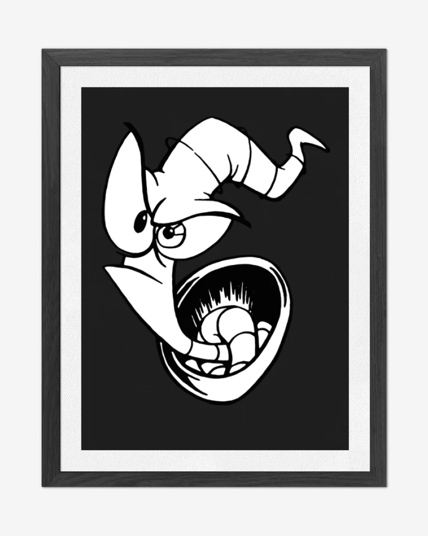 Cuadro decorativo Negro de earthworm jim