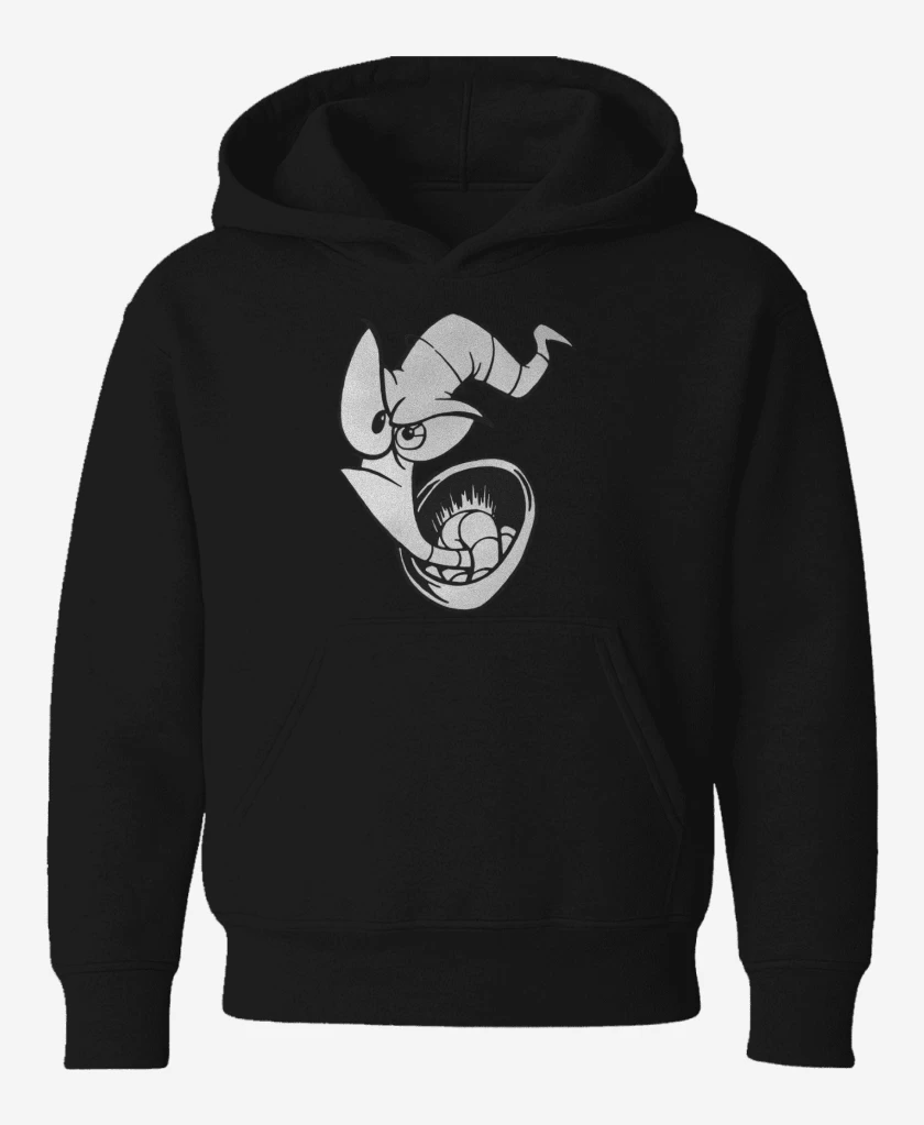Poleron de niño Negro de earthworm jim