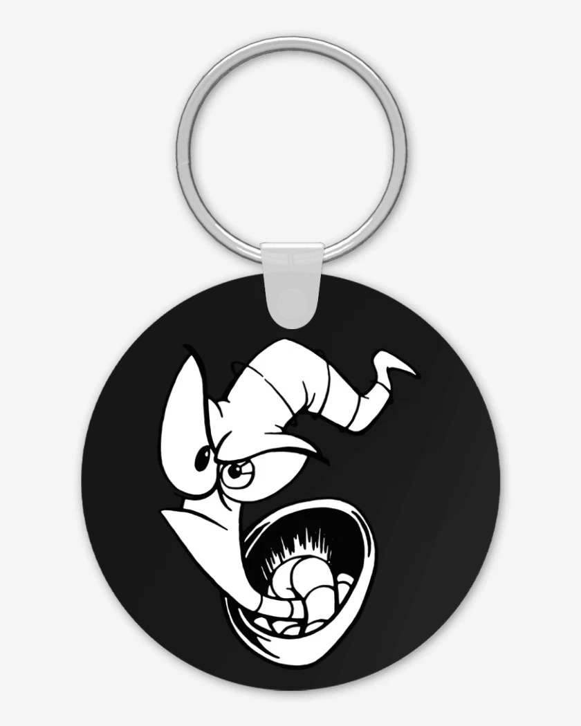 Llavero Negro de earthworm jim