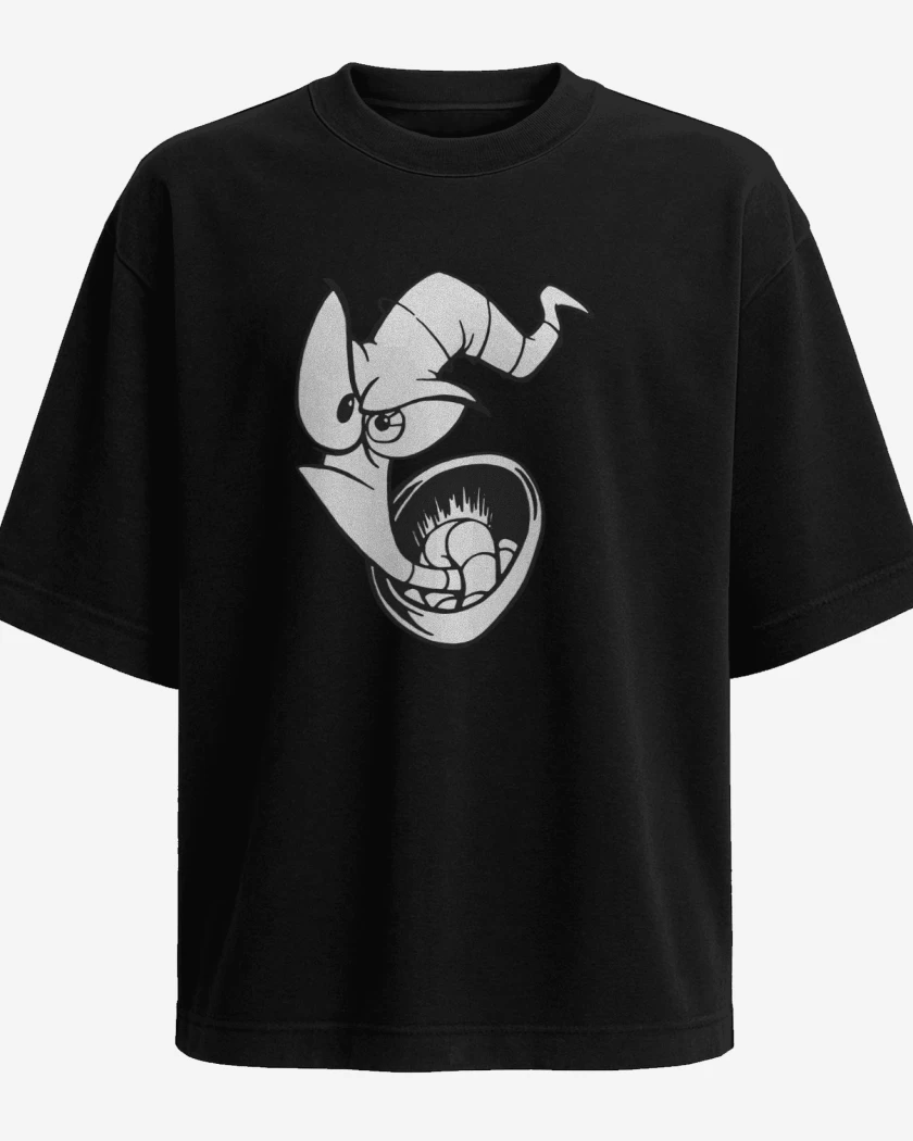 Polera Oversize earthworm jim