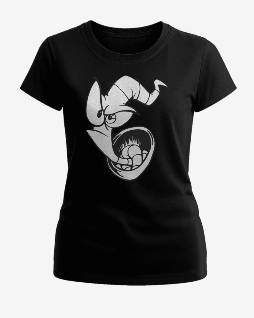 Polera de Mujer Negro de earthworm jim