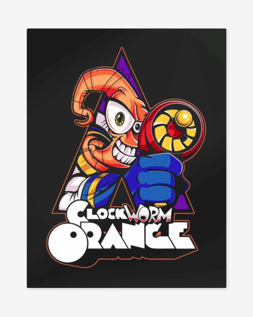Print metalico Negro de Clockworm