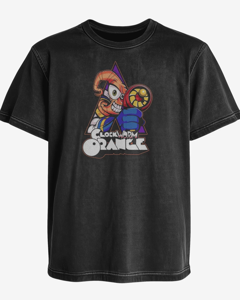 Polera desgastada Clockworm