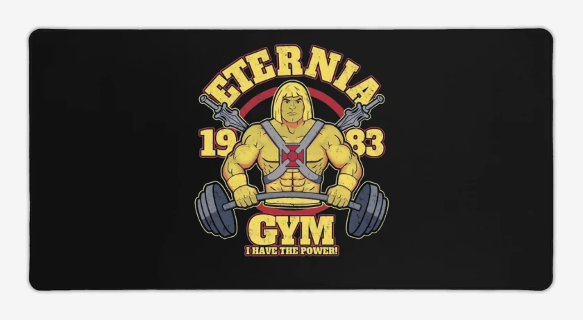 Mouse pad Gamer Negro de ETERNIA GYM