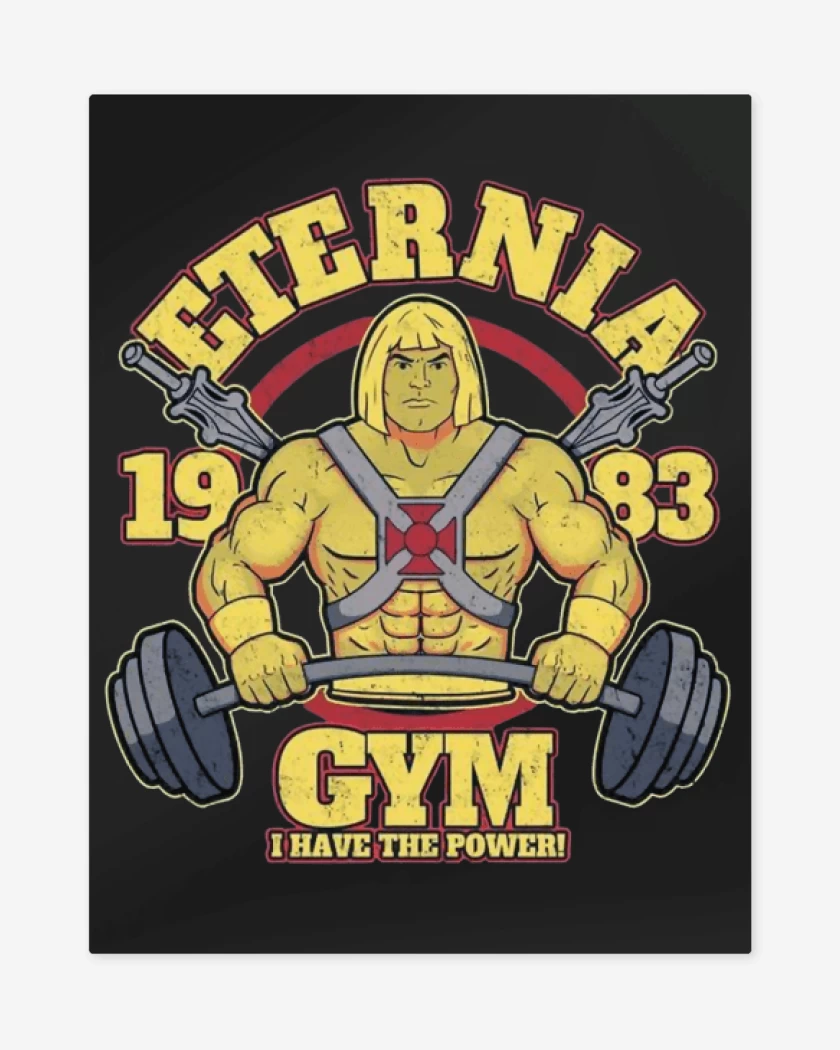 Print metalico Negro de ETERNIA GYM