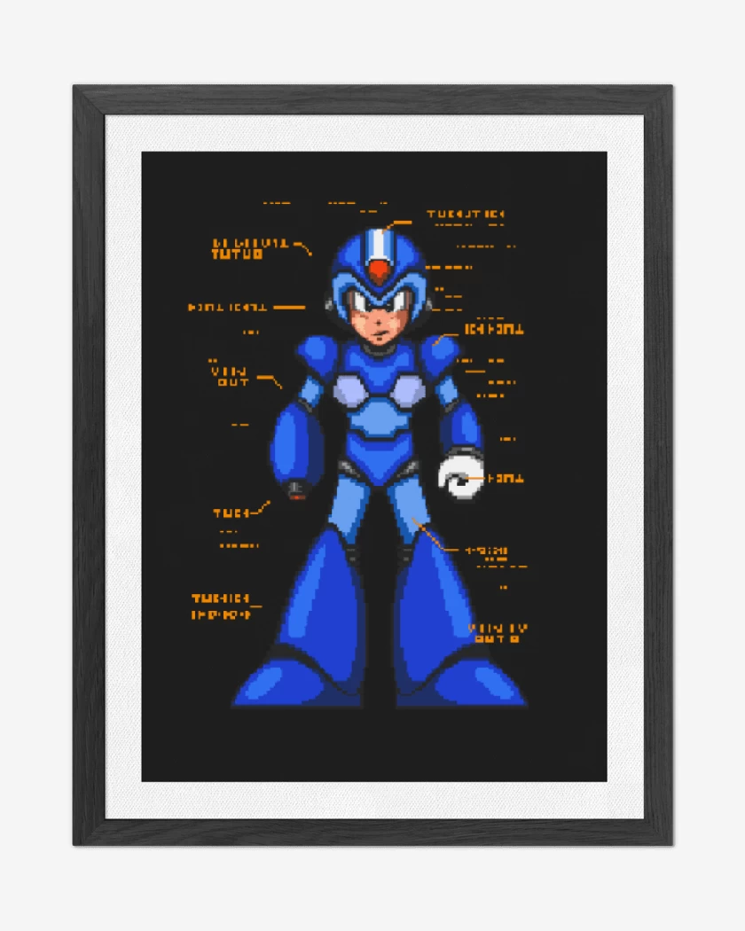 Cuadro decorativo Megaman x intro