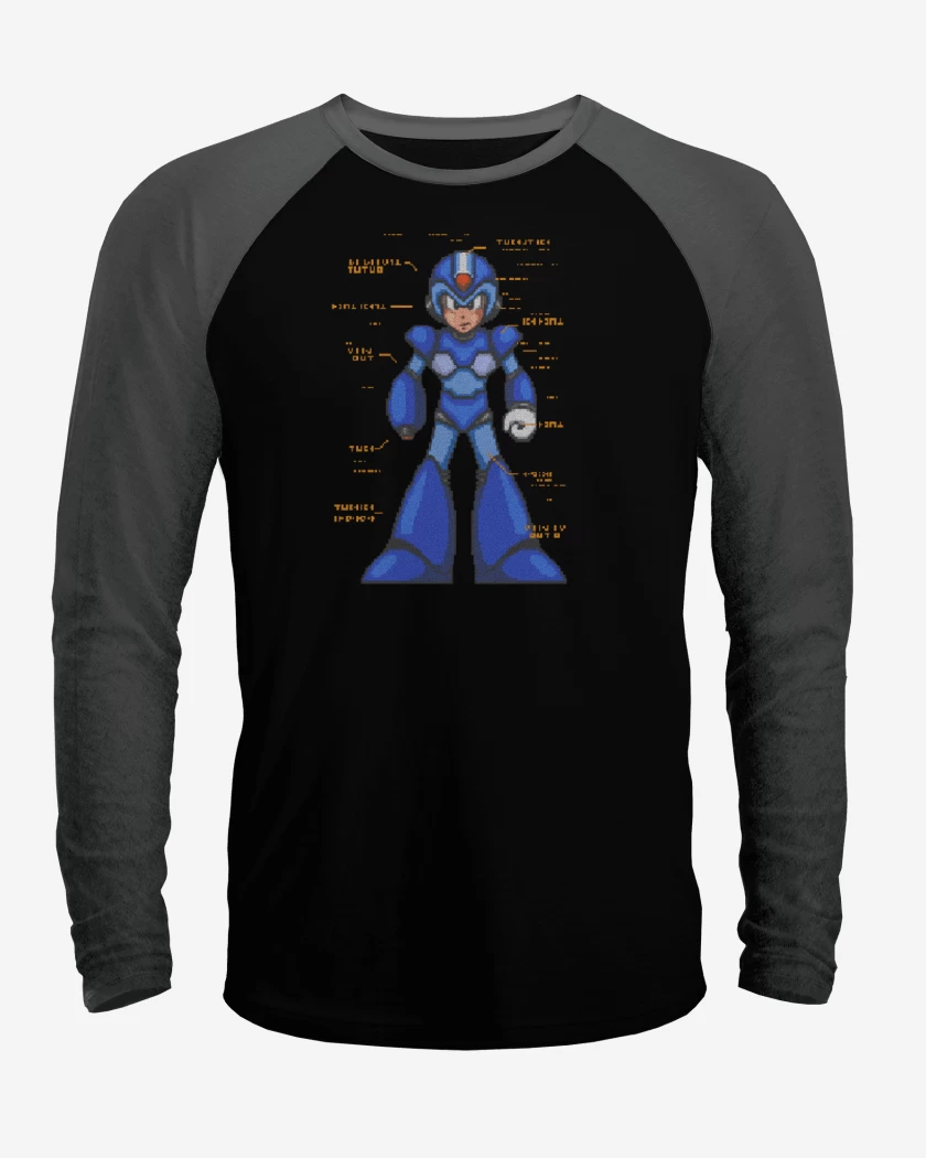 Polera Raglan Megaman x intro