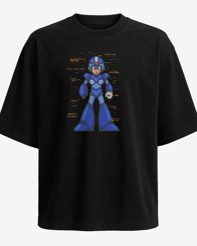 Polera Oversize Megaman x intro
