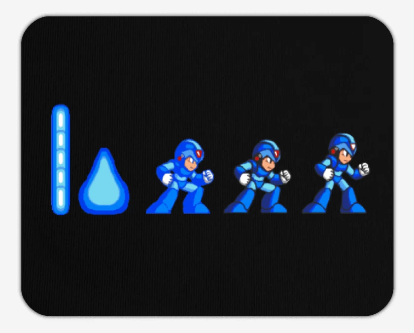 Mousepad Negro de Megaman x inicio