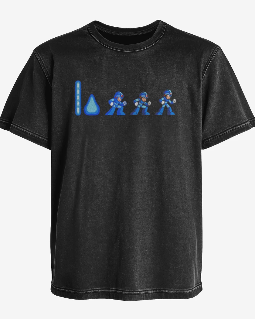 Polera desgastada Negro de Megaman x inicio
