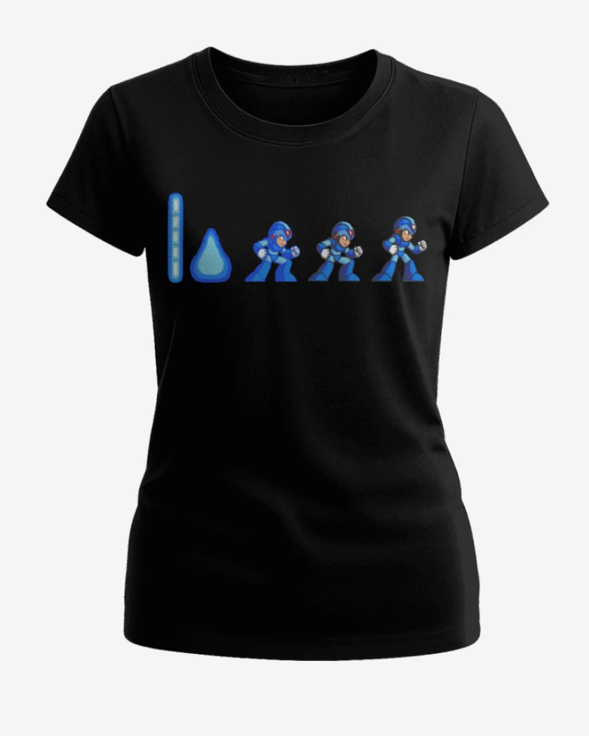 Polera de Mujer Negro de Megaman x inicio