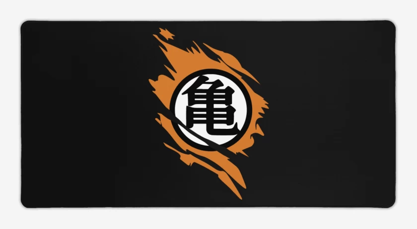 Mouse pad Gamer Negro de Kanji Roto (Bolsillo)