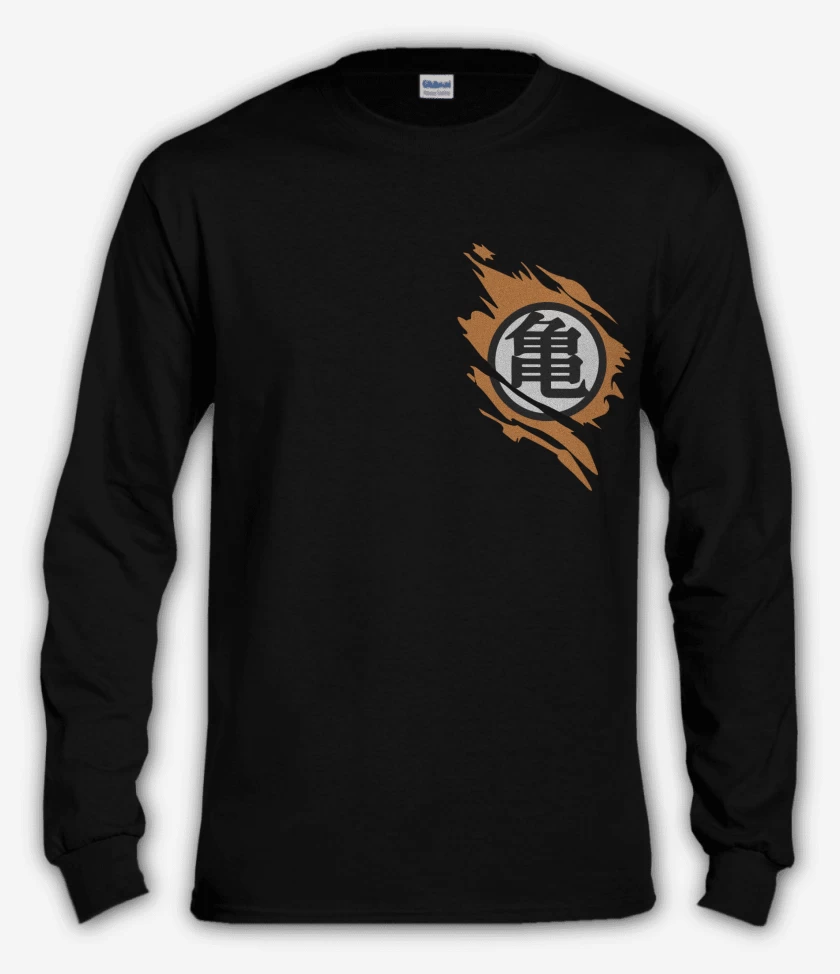 Polera manga larga Kanji Roto (Bolsillo)