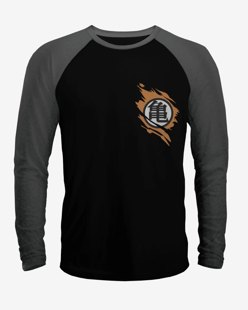 Polera Raglan Kanji Roto (Bolsillo)