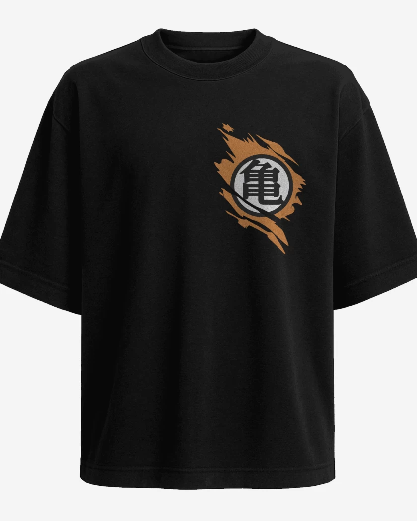 Polera Oversize Kanji Roto (Bolsillo)