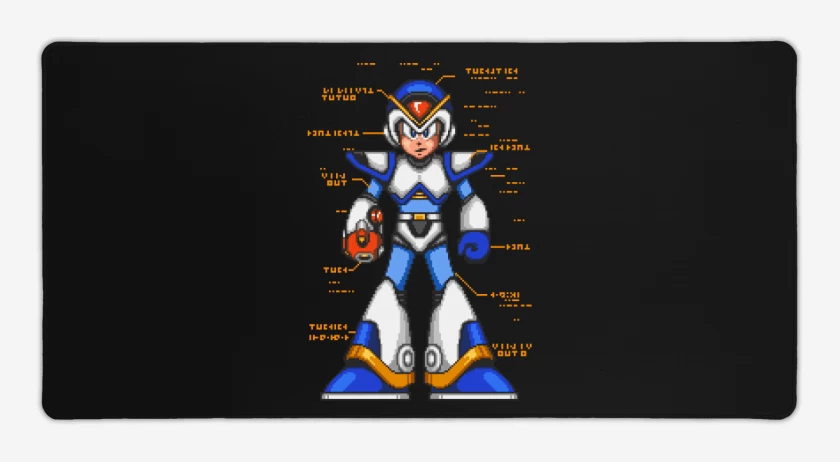 Mouse pad Gamer Megaman x armadura frontal