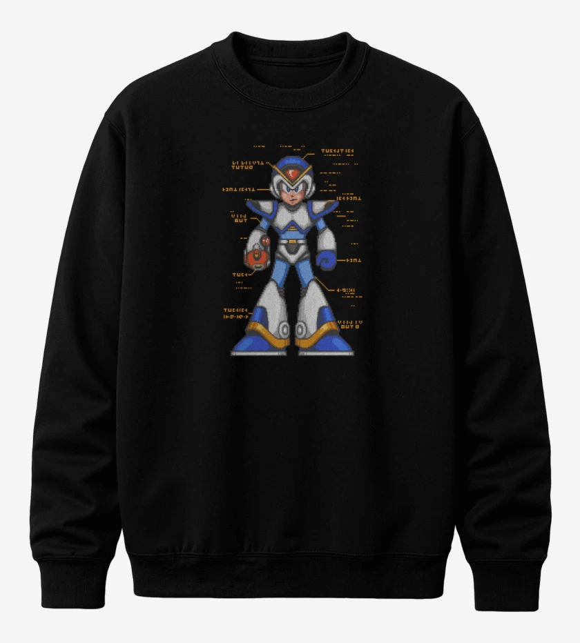 Poleron polo Megaman x armadura frontal