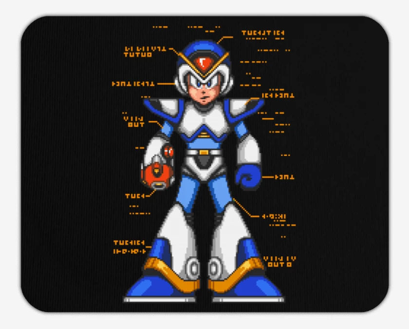 Mousepad Megaman x armadura frontal