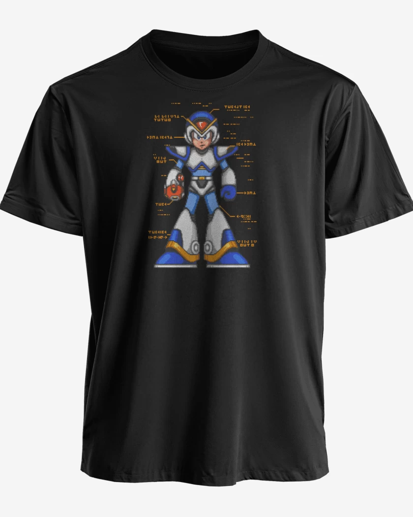 Polera premium Megaman x armadura frontal