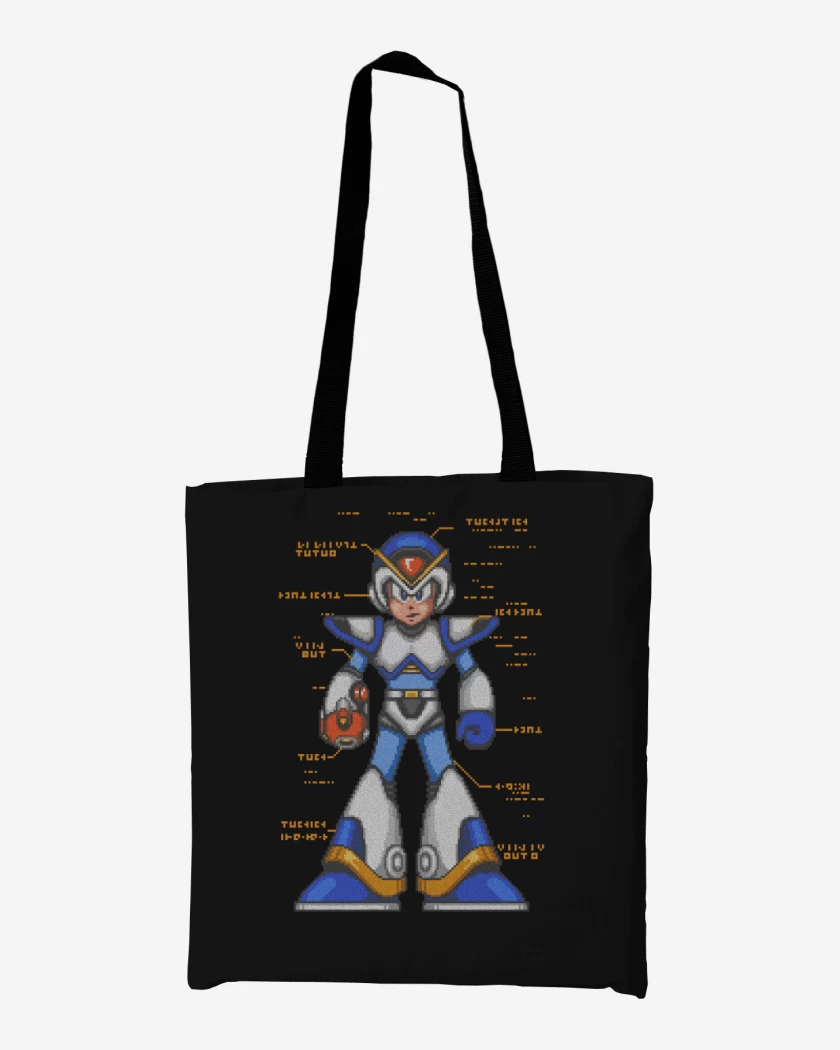 Totebag Megaman x armadura frontal