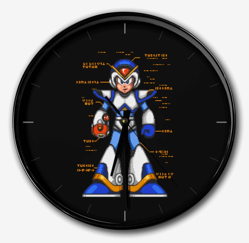 Reloj Megaman x armadura frontal