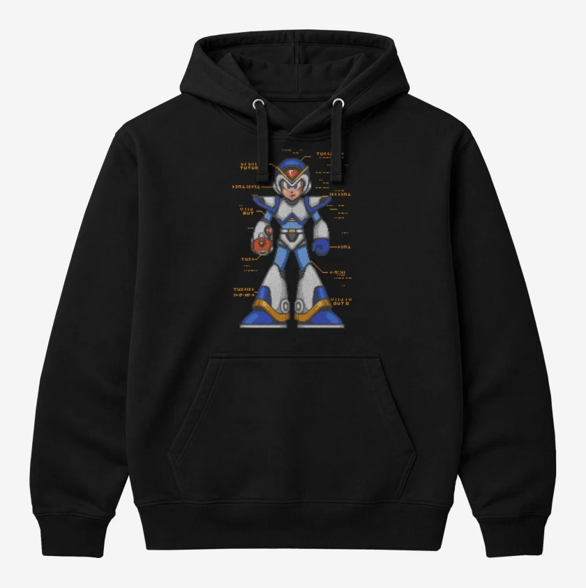 Polerón Canguro Megaman x armadura frontal