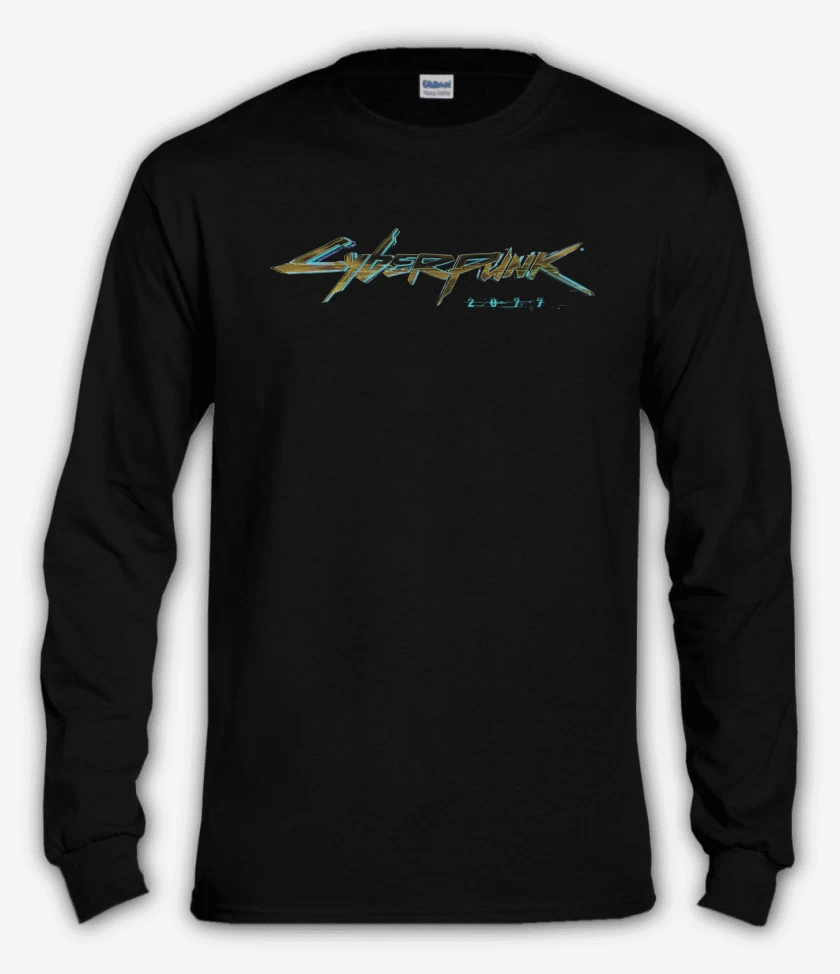 Polera manga larga Negro de Cyberpunk 2077