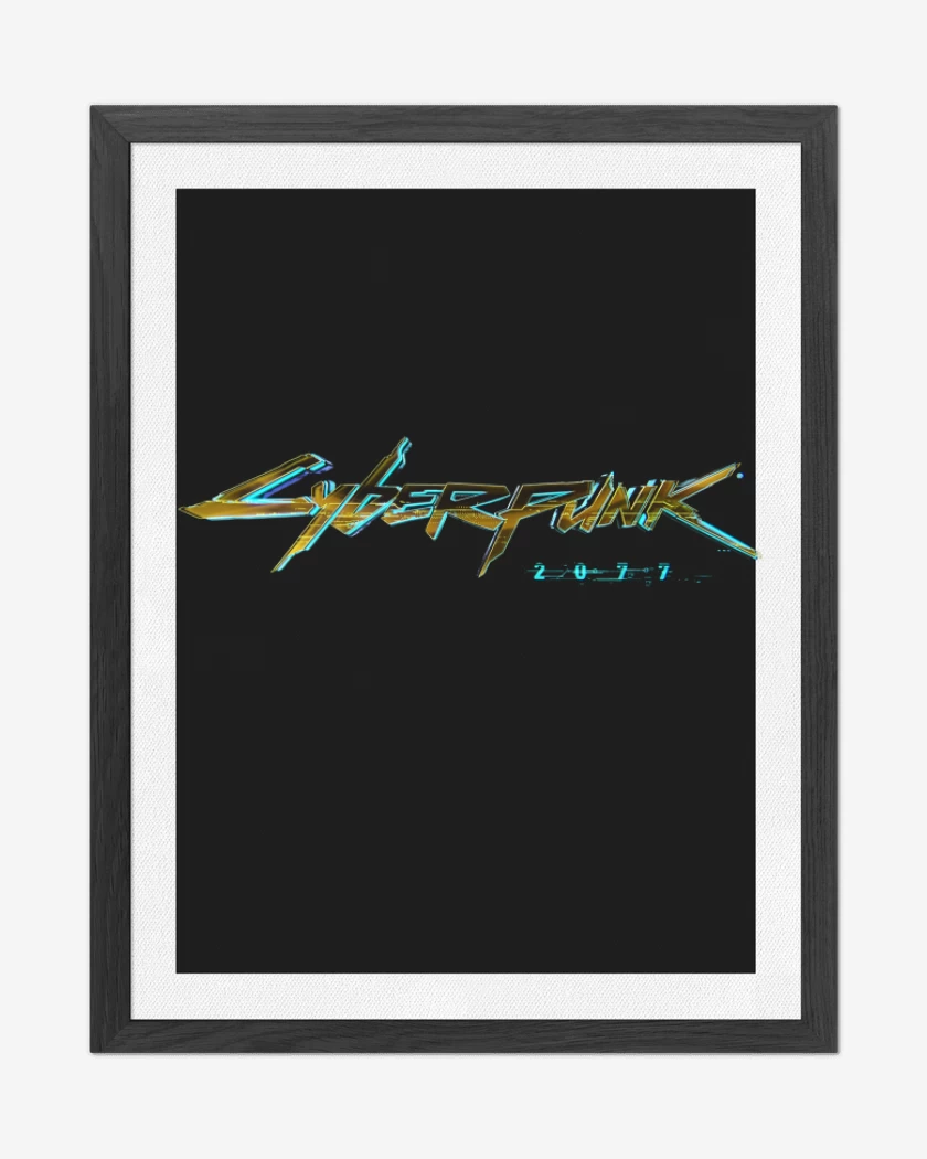 Cuadro decorativo Negro de Cyberpunk 2077