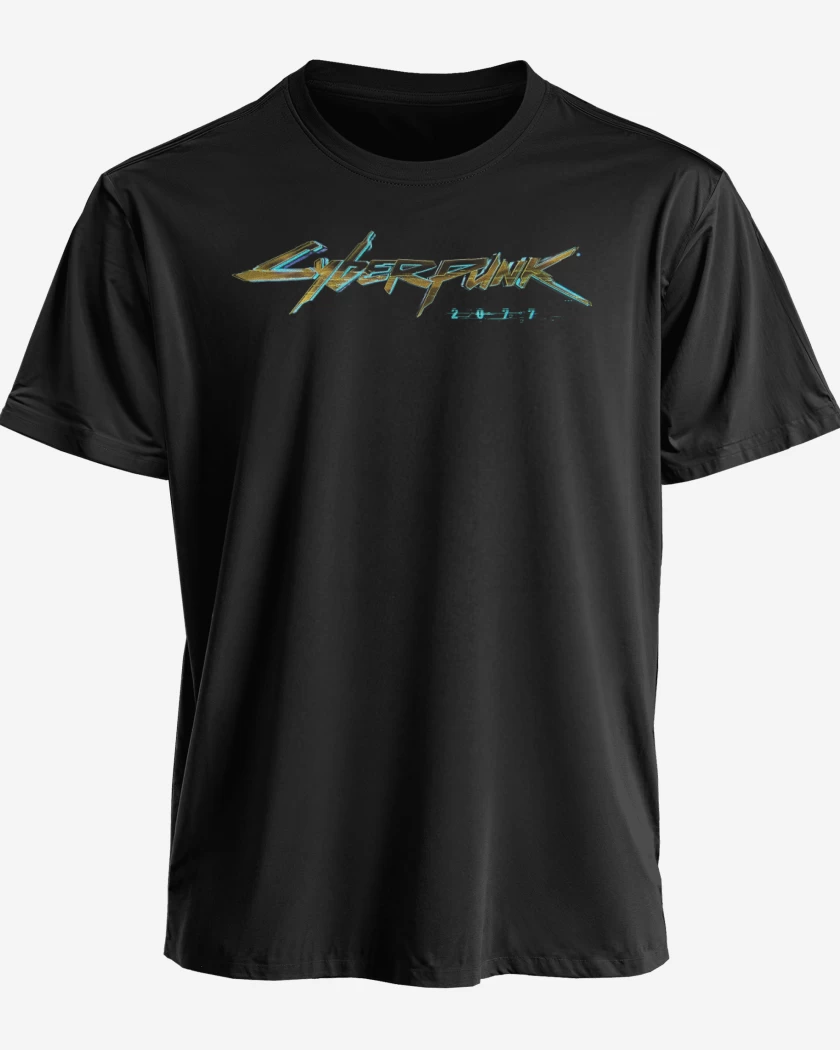Polera premium Negro de Cyberpunk 2077