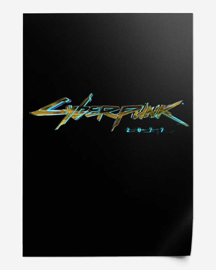 Print Negro de Cyberpunk 2077