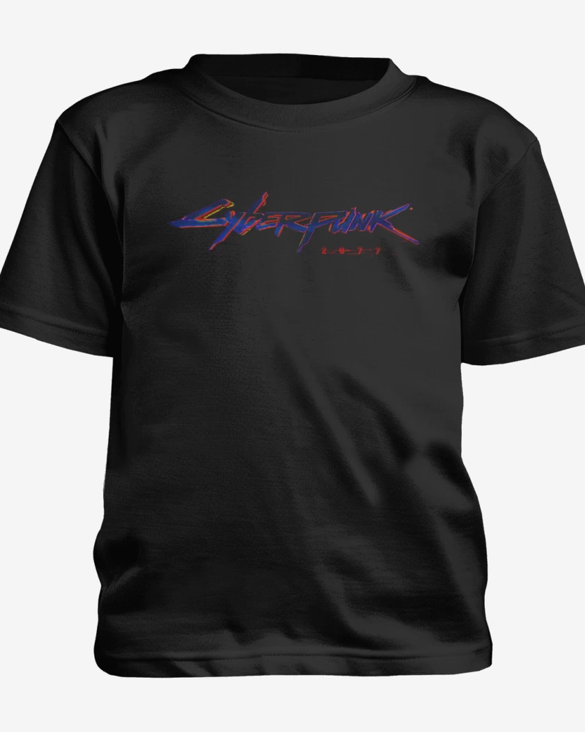 Polera de niño Negro de cyberpunk 2077 2